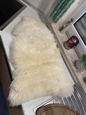 Ikea Schaffell Lammfell Creme Original 50 x 77 cm Hochflor sehr Weich Neuwertig