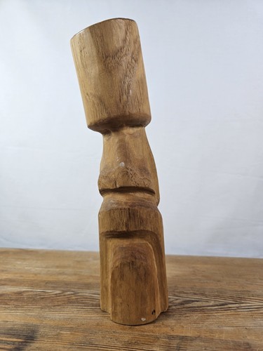 Vintage mid century tiki moai - century,