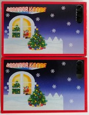 2 Lichterketten je 10 Kerzen blau + grün 2 Ersatzkerzen Netzbetrieb Weihnachten