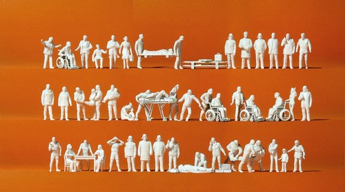 Unbemalte figuren - 52, h0
