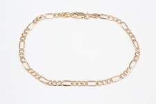 Figaroarmband in 585/14kt Gelbgold, Gewicht 2,1g, Länge 21cm, A49. 58380