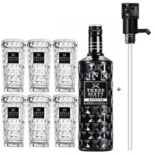 Three Sixty Black 42 Vodka 3L
