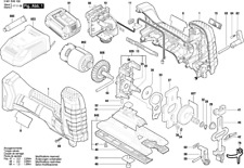 Bosch GST 18 V-LI S Akku-Stichsäge original Bosch Ersatzteile Liste 3601EA5100