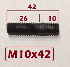 1 Stück Stehbolzen M10x42 ( M10x40 ) 8.8 Zylinderkopf , Auspuff, Abgasanlage