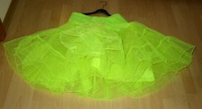 Petticoat Unterrock rockabilly, 50er Jahre Petticoat, neongrün-gelb, GR 36-40, 