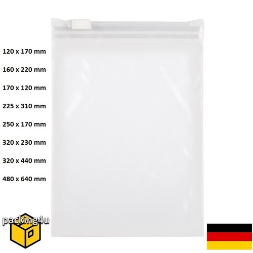 Gleitverschlussbeutel