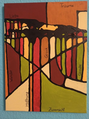 Gedanken original acrylbild - "gedanken",