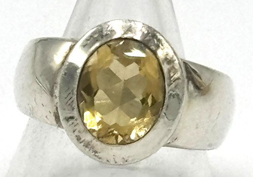 Vintage ring citrin 925 - vintage, 0,925