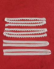 Bordüren * Spitzenbordüren * Baumwolle * 4 Teile * Dekoration z.B. Bauernschrank