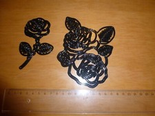 XL Stanzschablonen Rosen groß von XCUT kaum benutzt Kartenaufleger Scrapbooking