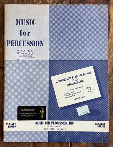 Concerto for marimba and - „concerto,