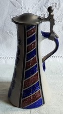 Zinndeckel Keramikkrug