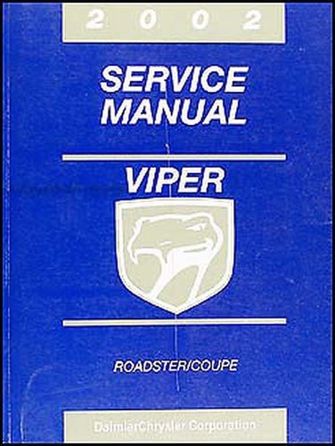 2002 dodge viper shop manuell - 2002,