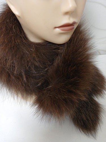 Fur scarf - , blue