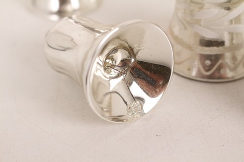Glocken silber glas vintage - silber,