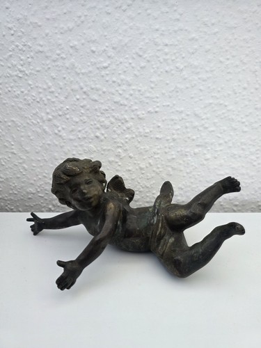 Antike bronze engel figur - bronze,