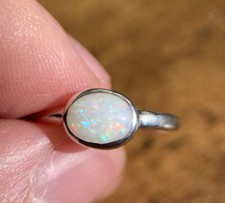 Opal Ring (Größe 51) Silber