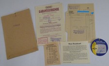 Fernseher Cranach RFT RAFENA Radeberg 1960 Garantieurkunde Kleinwolmsdorf Käufer