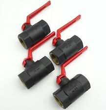 4x Kunststoff Kugelhahn VALPAS Absperrhahn Absperrventil IG/IG DN20 3/4" PN25