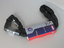 ABUS Kettenschloss Tresor 1385/110 Black, Motorrad Roller Quad ATV