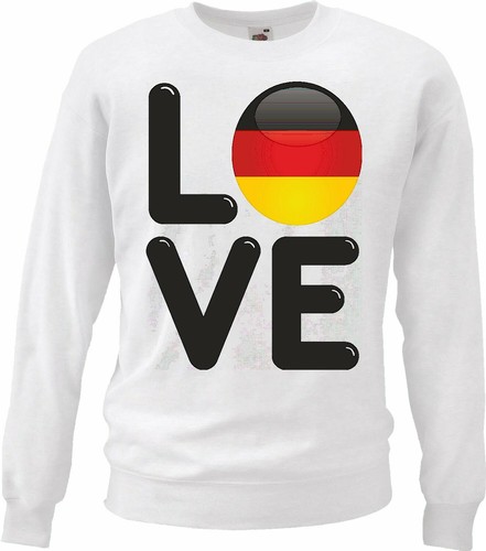 Sweatshirt love deutschland - i,