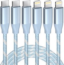 3er Set Robustes USB-C Ladekabel Nylon für iPhone 14 13 12 Pro Max Schnellladen