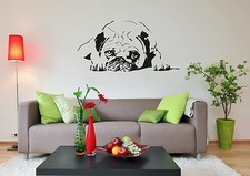 Wandtattoo mops hunde pug - -,