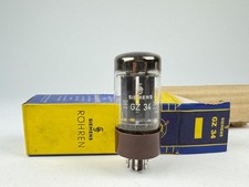Siemens GZ34 Röhre Rarität brown Base DD-Getter NOS OVP für Röhrenverstärker