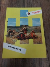 Original Prospekt Mc Cormick Bindemäher International Traktor Schlepper