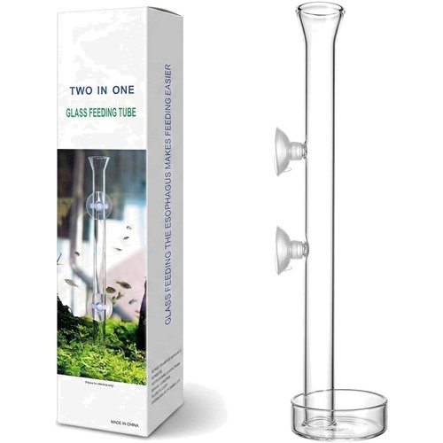 Aquarium futterrohr 25cm glas - futterrohr,