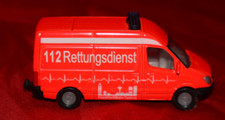 RTW 112 Rettungsdienst RETTUNGSWAGEN v. SIKU Frankfurt/Main - Taunus 0804 0805