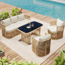 Poly Rattan Sitzgarnitur