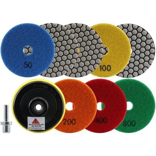 Diamant polierscheiben 8er set - diamant,