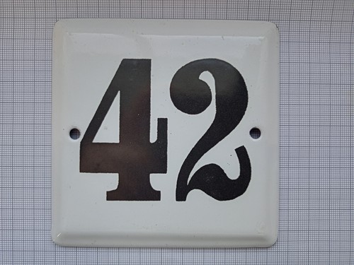 Emailleschild hausnummer wie - emailleschild,