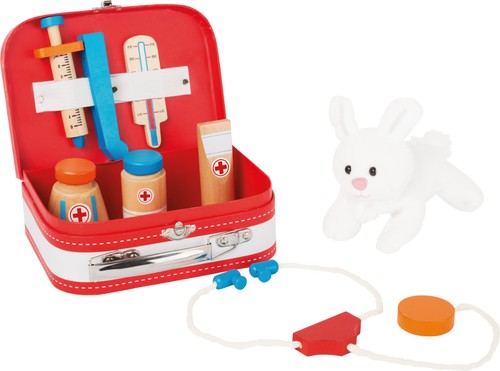 Tierarzt koffer hase arzt holz - koffer,