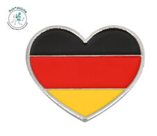 Anstecker Deutschland Herz 1,7 x 1,9cm Liebe Talisman Glücksbringer Geschenkidee