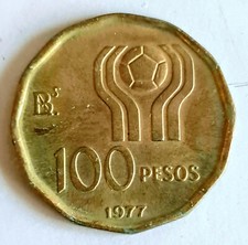 Argentina 100 pesos football - 100,