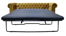 Chesterfield SET 3+2+1 Sitzer SOFA 3-1-1 Sessel Schlafsofa Stoff Weiss Büromöbel