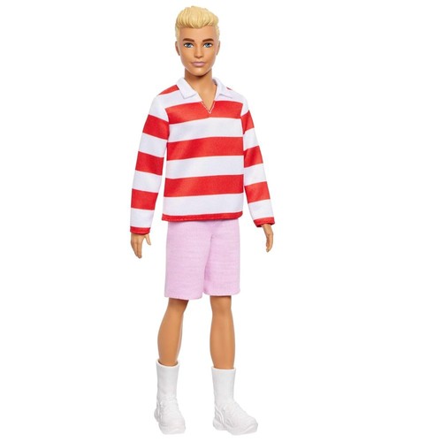 Ken puppe blond mit polohemd - polohemd, |