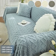 Plüsch sofaüberwurf - plüsch,