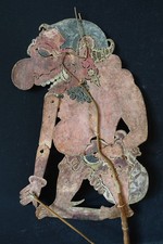 Große Uralte Wayang Stabfigur