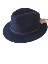 Hut Faustmann Wollhut Dunkelblau Hüte Mütze knautschbar und wasserabweisend