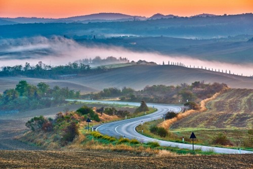 Wandbild toskana landschaft - wandbild:, toskana-landschaft