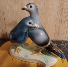 ALTE KERAMIK FIGUR - TAUBEN