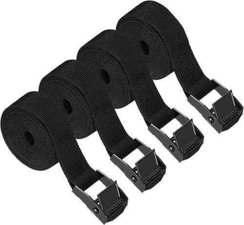 Schwarz zurrgurte 250 kg - schwarz, 2,5
