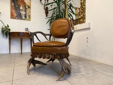Antiker Jagdsessel geweihstuhl