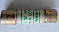 Feinsicherung /20A 10 x 38mm 500V ac, Keramik, Fabr. Ferraz