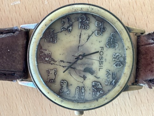 Vintage fossil zodiac - fossil,