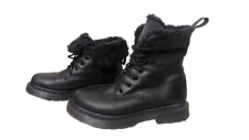 DR. MARTENS KOLBERT BOOTS  39 GEFÜTTERT SCHWARZ STIEFEL 8-LOCH DOC SCHUHE N2402