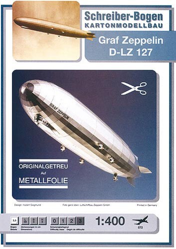 Kartonmodell graf zeppelin - graf,